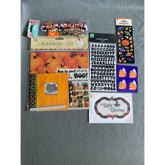 Halloween Scrapbook Kit With Stickers & Creative Letters - Picture 7 of 8